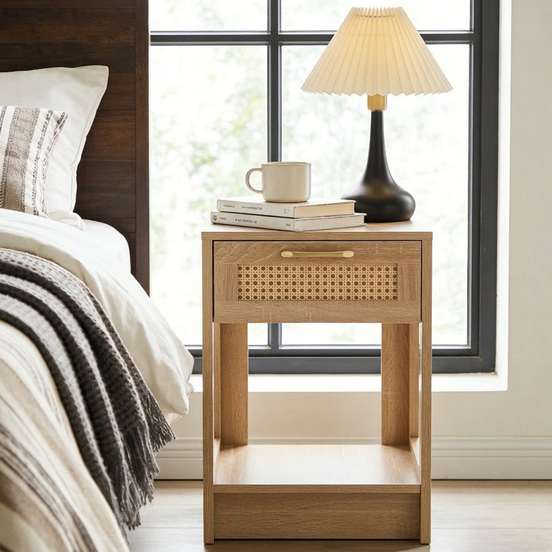 Table de chevet Beacham, Naturel