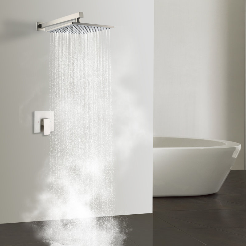 Shower Faucet with Rough-in Valve, Brushed Nickel
