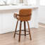 Tabouret de comptoir pivotant avec structure en bois Youngstown-123200728