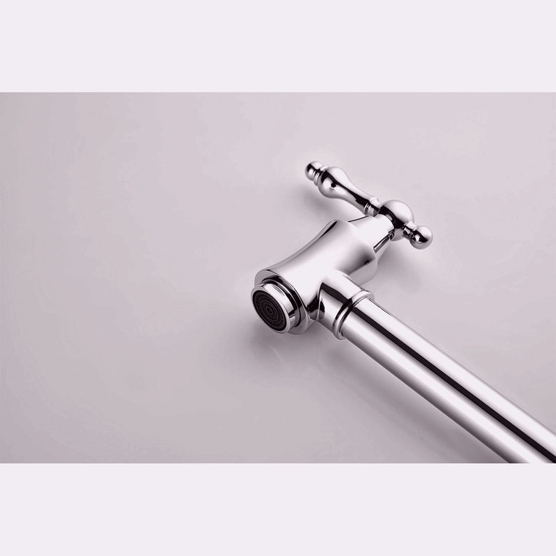 Robinet remplisseur mural, Chrome