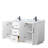 Elan TK 66" Freestanding Double Bathroom Vanity with Marble Top-108351706-108351709
