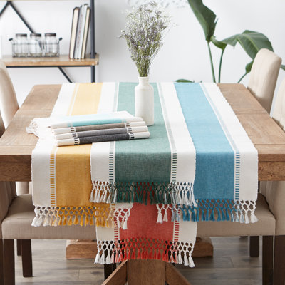 Chemin de table basque 100% coton