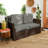 Outdoor 5'' Loveseat Seat / Back Cushion-515289187