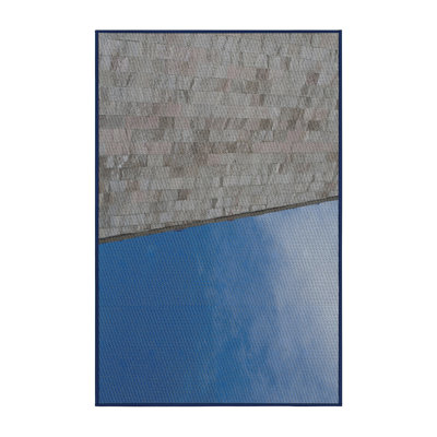 Tapis gris/bleu à motifs Netherby