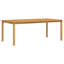 6 - Person Acacia Solid Wood Patio Dining Set Rectangular Table