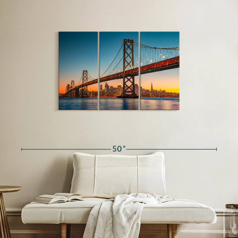 Lilie Oakland Bay Bridge Panorama, 24" H x 38" W