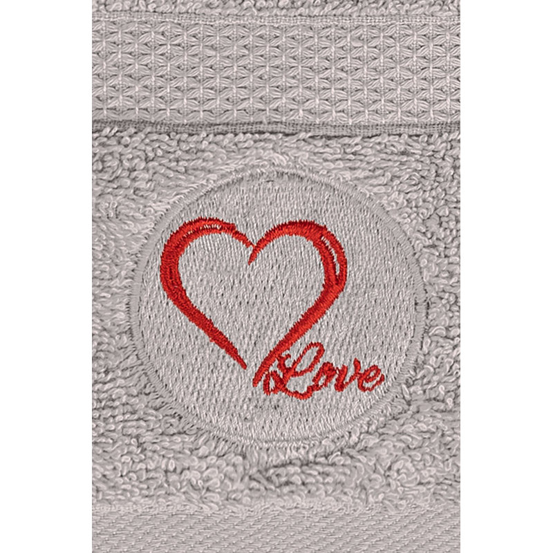 Essuie-mains en coton biologique de qualité supérieure, 20 x 35,4 po | 520 g / m², gris | Doux, absorbant et écologique | Lavable à la machine à 104 ° F | Idéal pour la maison, le spa, la salle de sport et l'utilisation quotidienne, confort luxueux à chaque lavage