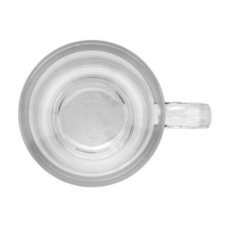 Grande tasse en plastique GET sans BPA à poignée facile, 8 onces (ensemble de 12), Clair