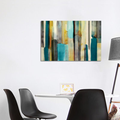 Woven In Teal by Edward Selkirk - Print on Canvas