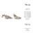 Decorative Object Polyresin Grape Cluster Design With Branches Home Office Bedroom Living Room Decor Set Of 2 - 7", 6" White