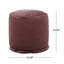 Pouf cylindrique, rose poudré