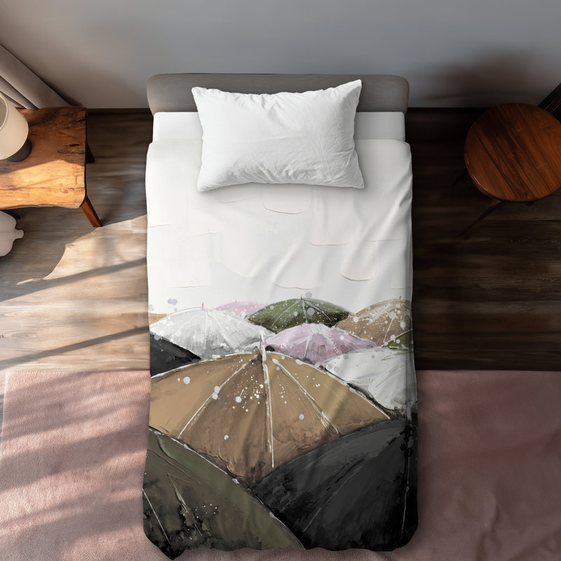 Spring Showers Contemporary Duvet Cover | Bedroom Decor