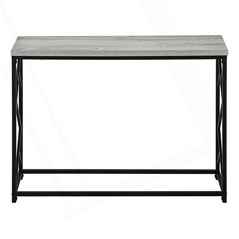 Table moderne étroite, canapé, table d'appoint, console, Gris