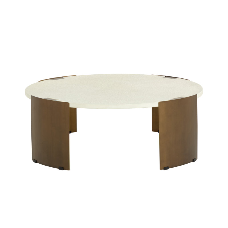 TABLE BASSE Mikaial - Crème, Crème, crème