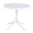 Summer - Modern White Round Plastic Table – 36 Inch Indoor/Outdoor Dining Table & Coffee Table, Lightweight Polypropylene All-Weather Patio Table For Garden, Courtyard, Kitchen, Camping (White)