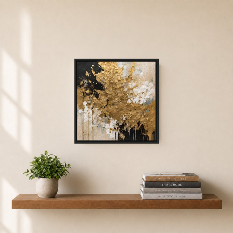 «Psalm 139: 7-10 Always With Me (Square)» par Mark Lawrence, reproduction, H 27,5 po x l 27,5 po x P 0,75 po, Noir
