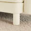 Canapé en tissu beige moderne avec 2 pieds amovibles en tissu Boucle-121361572