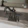 Two Handle Centerset Lavatory Faucet with Drain Assembly