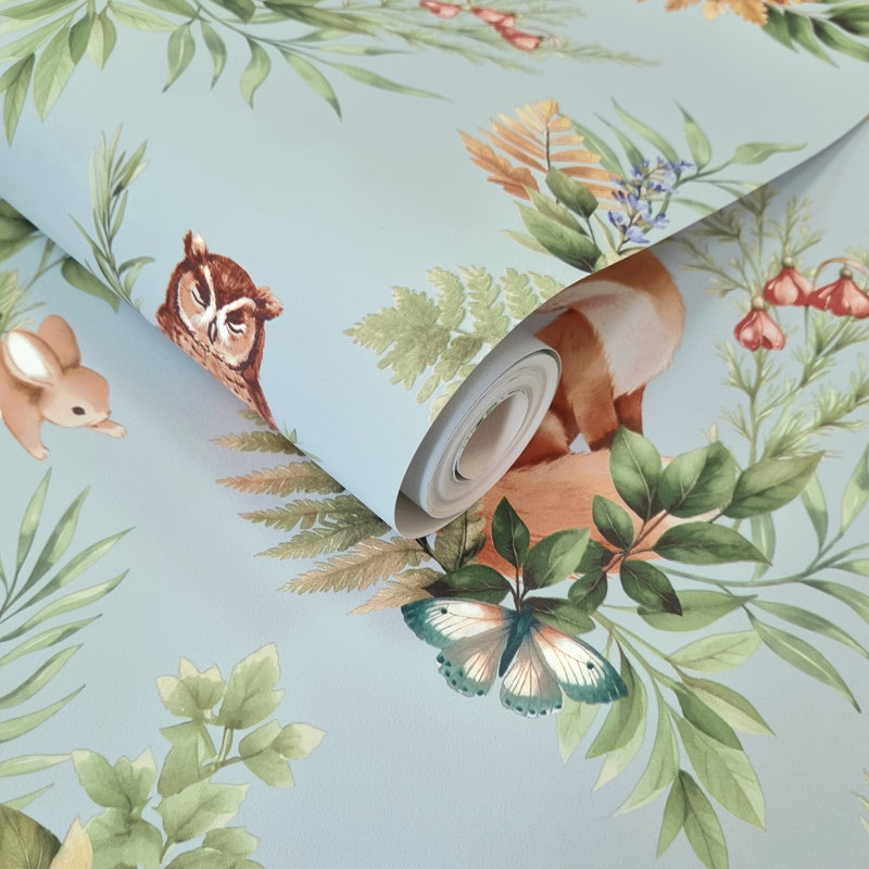 10.05m x 53cm Matte Wallpaper Roll, Blue