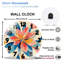 Horloge murale moderne 12 po