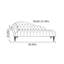 Chaise longue de luxe en tissu gris-2054573692