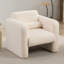 Chaise d'appoint en sherpa Mae avec coussin lombaire Mae-359974869