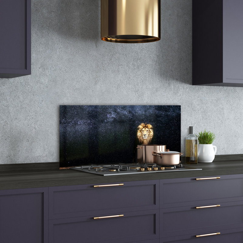Lonnesha 50cm W x 100cm L Glass Peel and Stick Panel