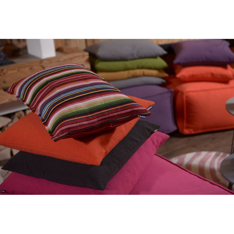 Blondie Striped Rectangular Throw Cushion, Blue, 40 x 60cm