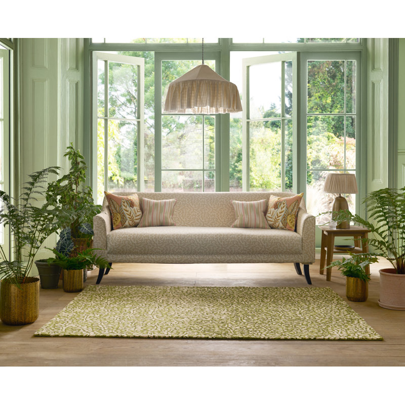 Truffle Hand Tufted Floral Area Rug, Rectangle 8'2" x 11'6"