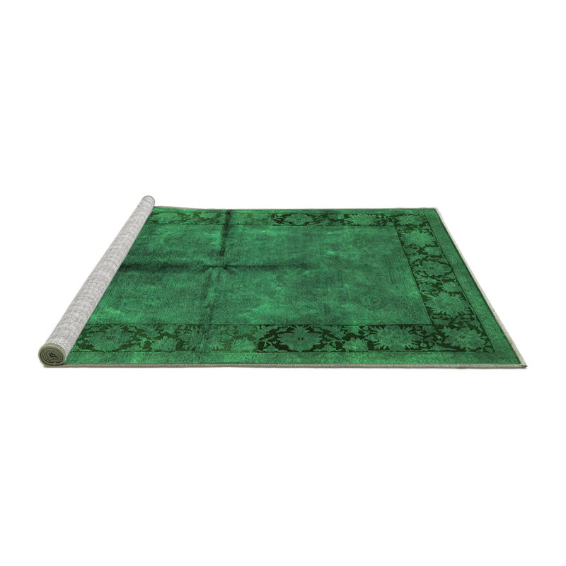 Washable Oriental Indoor Rug, Square 7'
