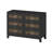 4-Piece Queen Bedroom Set – Farmhouse Platform Bed W/ Wood Slat Trim, Storage Nightstand & 3-Drawer Dresser, Black-1229727371