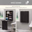 Bureau convertible mural escamotable, bureau flottant multifonctionnel