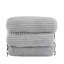 Indoor Foldbable Bean Bag Lounge Chair, Light Grey