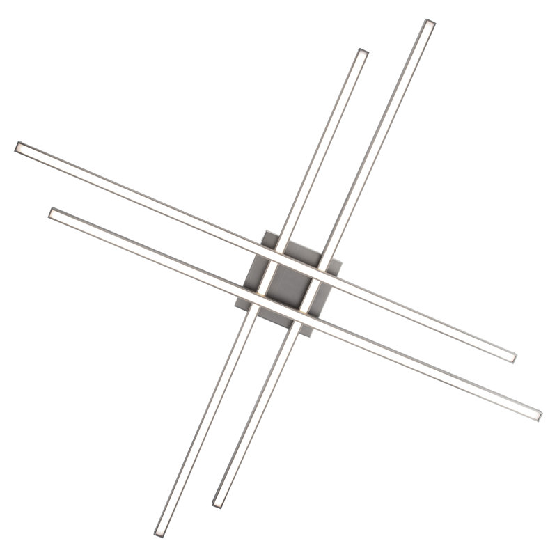 Rendon 1 - Light LED Flush Mount, Brushed Nickel, 42"