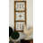 Maxwell Wood Distressed Panel Scroll Brown Wall Decor with Bronze Metal Scrollwork