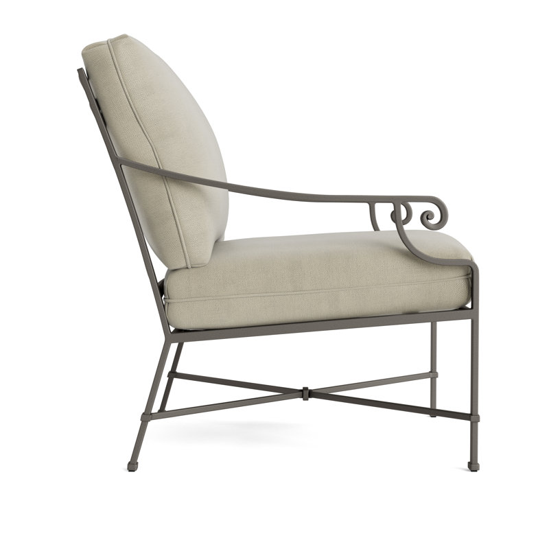 Venetian Outdoor Lounge Chair, Fusion Clay, Mica