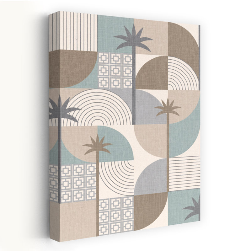 Art contemporain contemporain, H 12 po x l 8 po, Beige