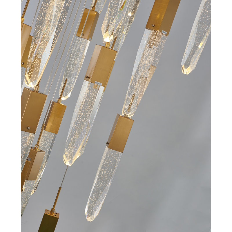 Lustre en cristal 41 lumières Modern, Or