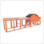 Spacious Wooden Chicken Coop With Nesting Box, UV-Resistant Roof, And Easy-Clean Tray For Outdoor Use
