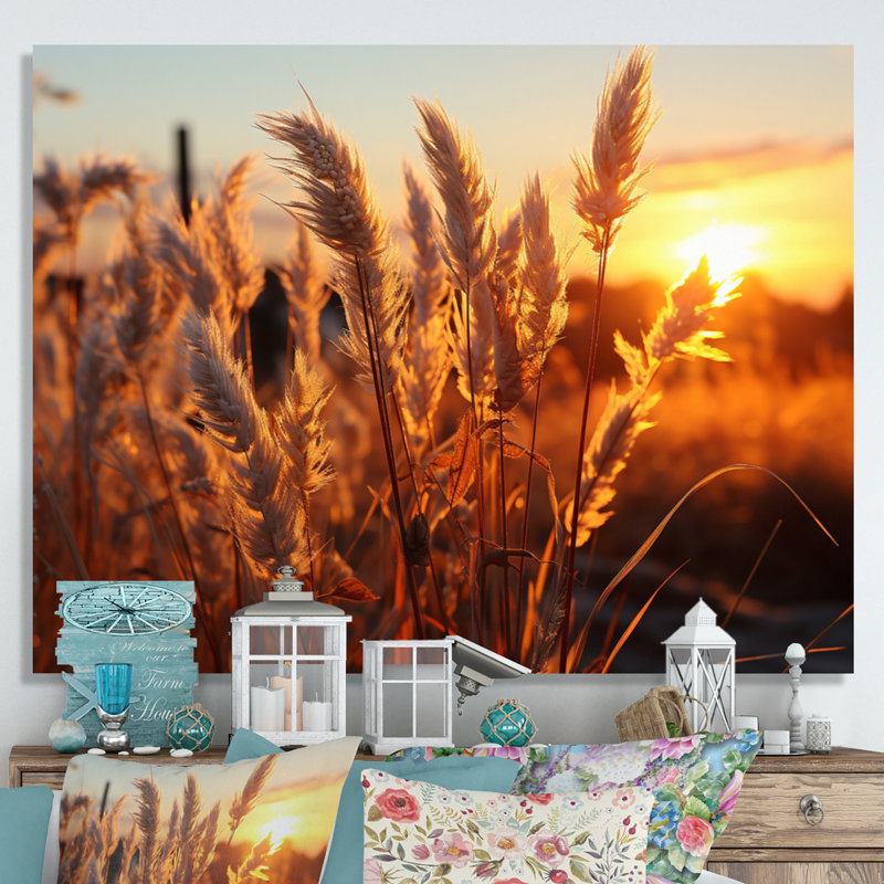 Birds Of Paradise Field VIII, reproduction d'art sur toile, H 24 po x l 32 po x P 1 po, Toile tendue