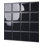 10" x 10" Peel and Stick Mosaic Tile in Black
