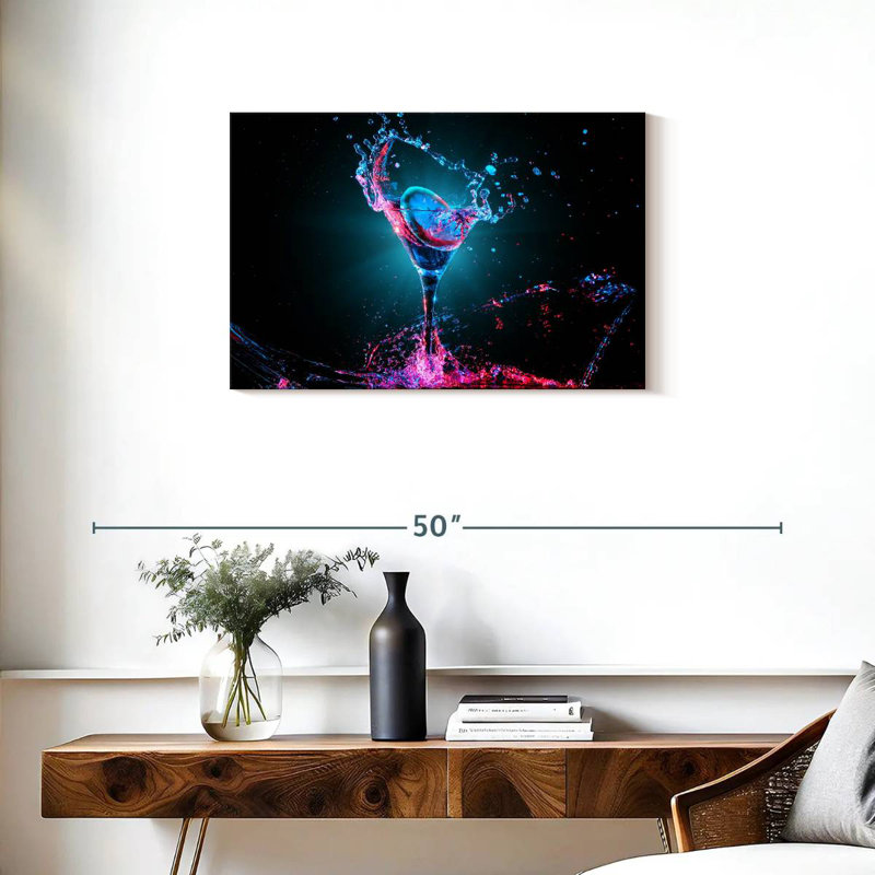 Yarlin Neon Cocktail, H 20 po x l 30 po