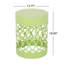 Ensemble de 2 tables de bout rectangulaires, plateau en verre trempé avec panneau de fibres à densité moyenne, table de salon moderne, verre-997146219