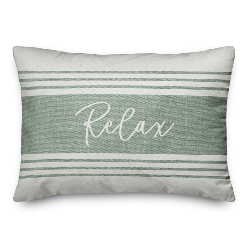 Housse et insert de coussin pour l'extérieur Relax Linen 20, Vert