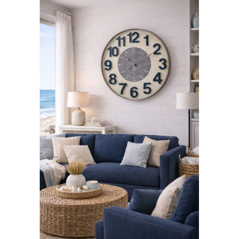 Analog Wall Clock, Gray