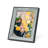Gray Solid Wood Picture Frame with Mat