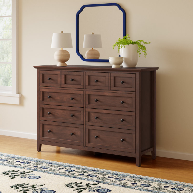Renee 8 - Drawer Dresser, Dark Mocha
