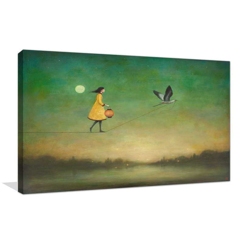 Blue Moon Expedition par - Peinture, Toile tendue, H 36 po x l 60 po x P 1,5 po