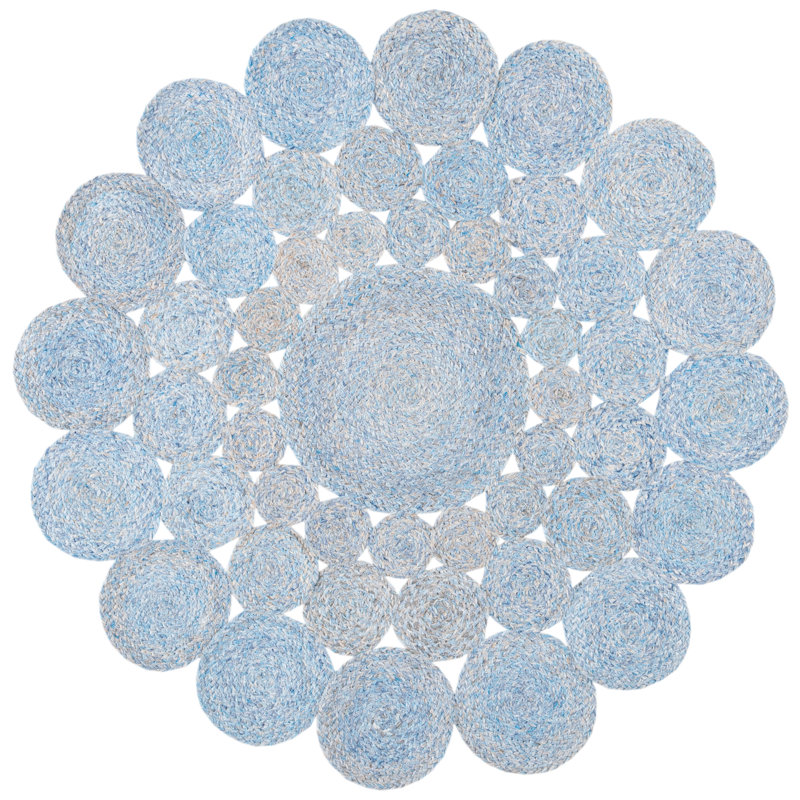 Dunlap Hand Woven Performance Rug, Round 4'