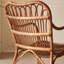 Chaise en rotin Vintage